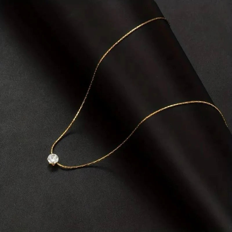 Gold Plated Stainless Steel Anti Tarnish Stone Studded Hexagonal Pendant